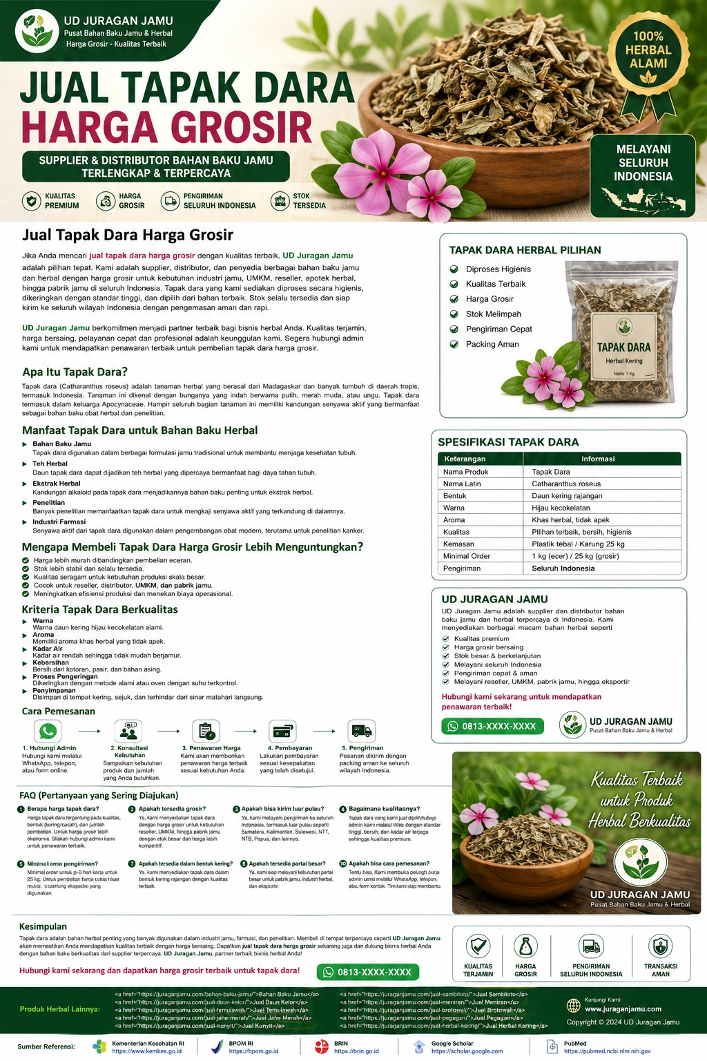 jual tapak dara harga grosir