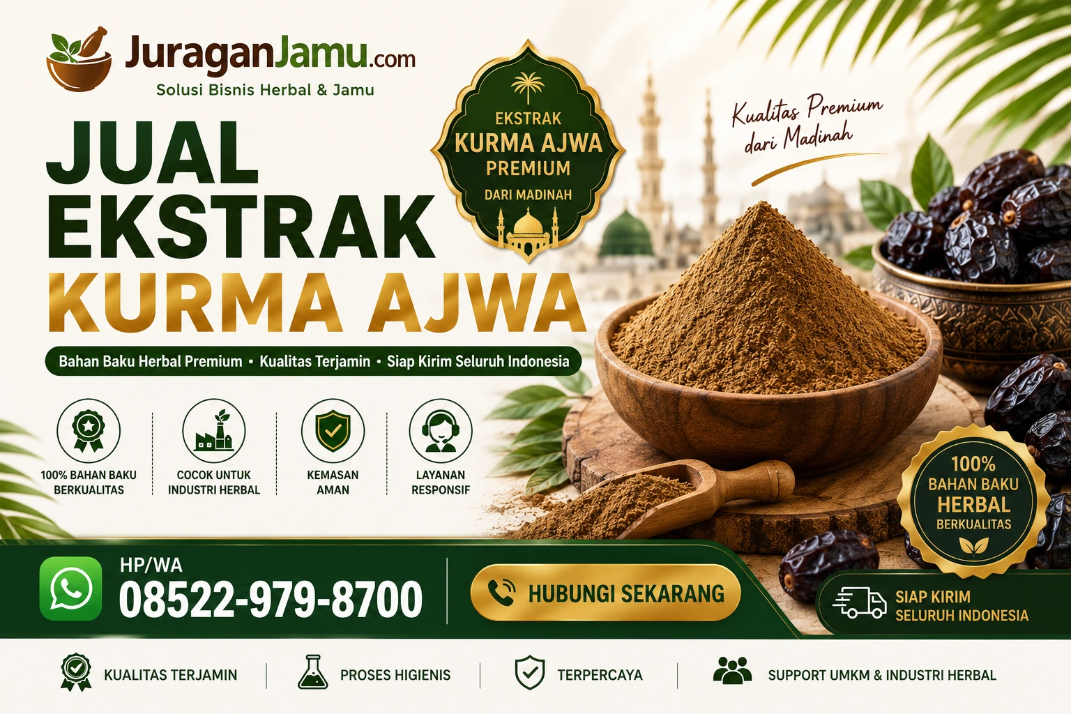 jual ekstrak kurma ajwa