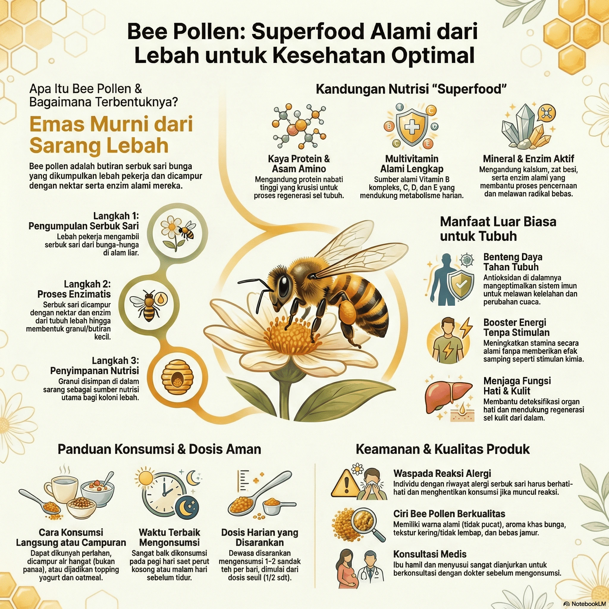 apa itu bee pollen? manfaat dan cara konsumsi