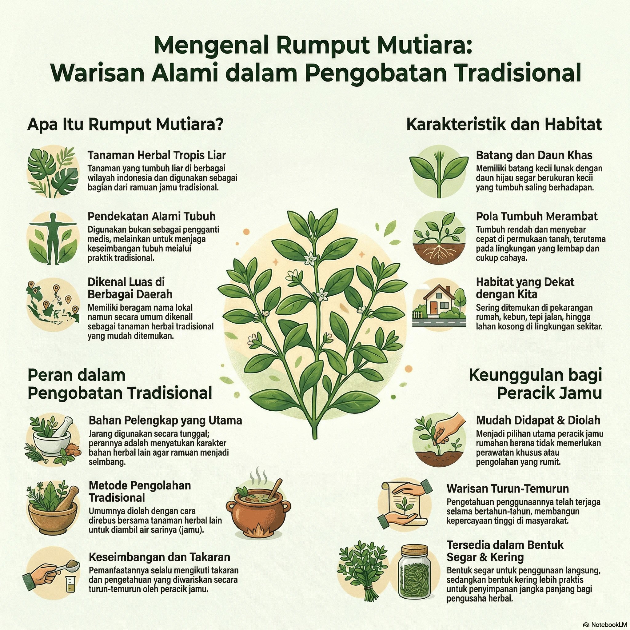 apa itu rumput mutiara herbal