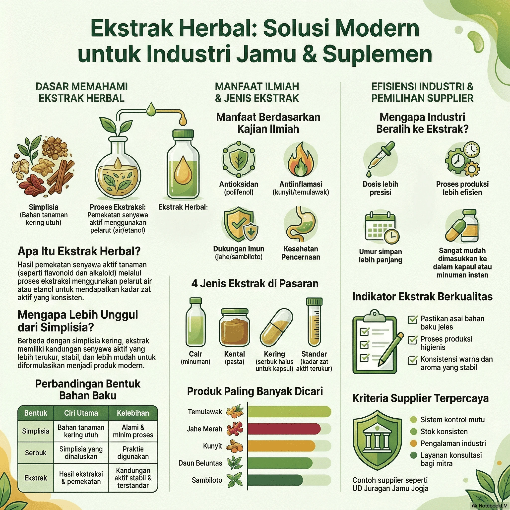 ekstrak herbal jamu