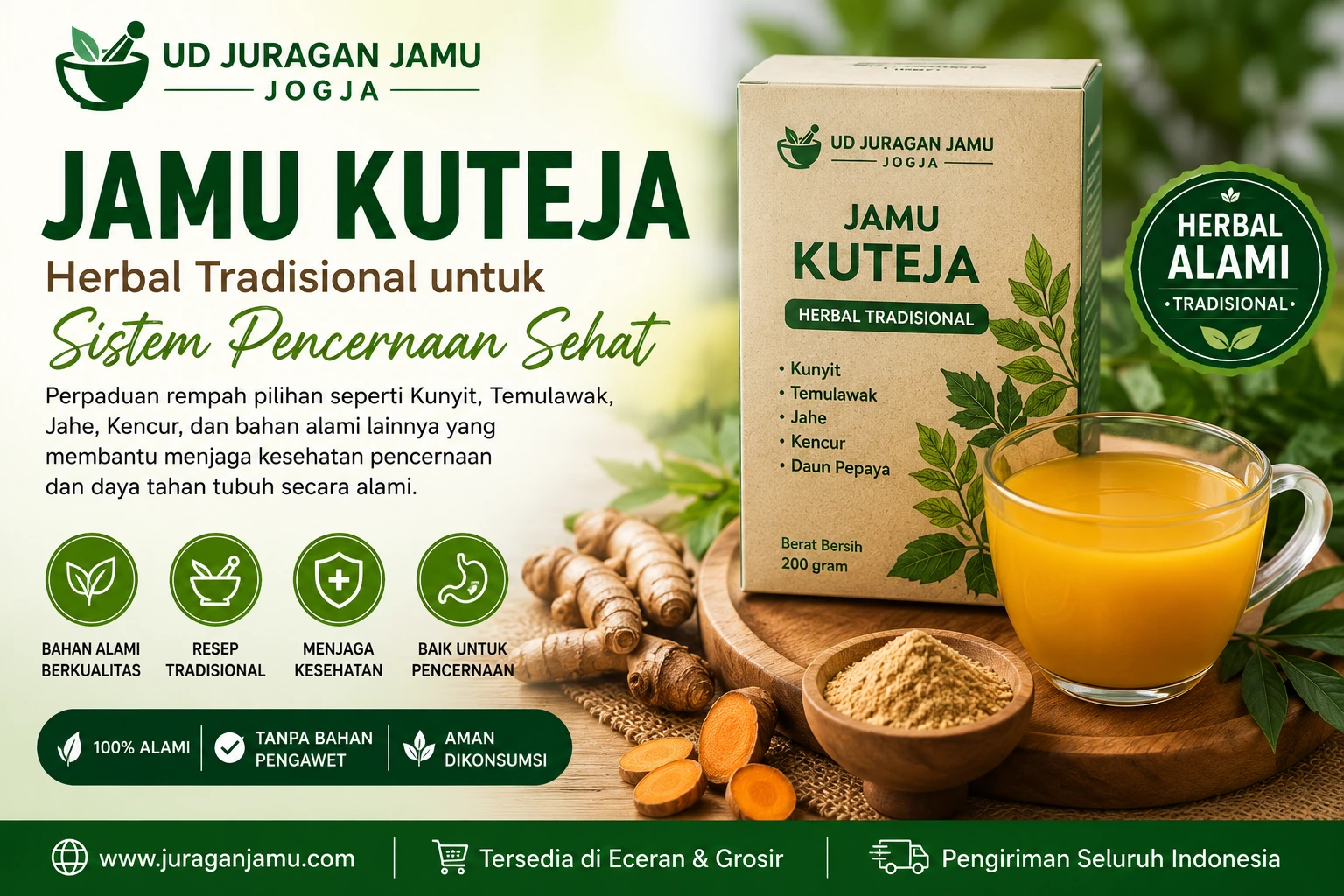 kuteja kunyit temulawak jahe