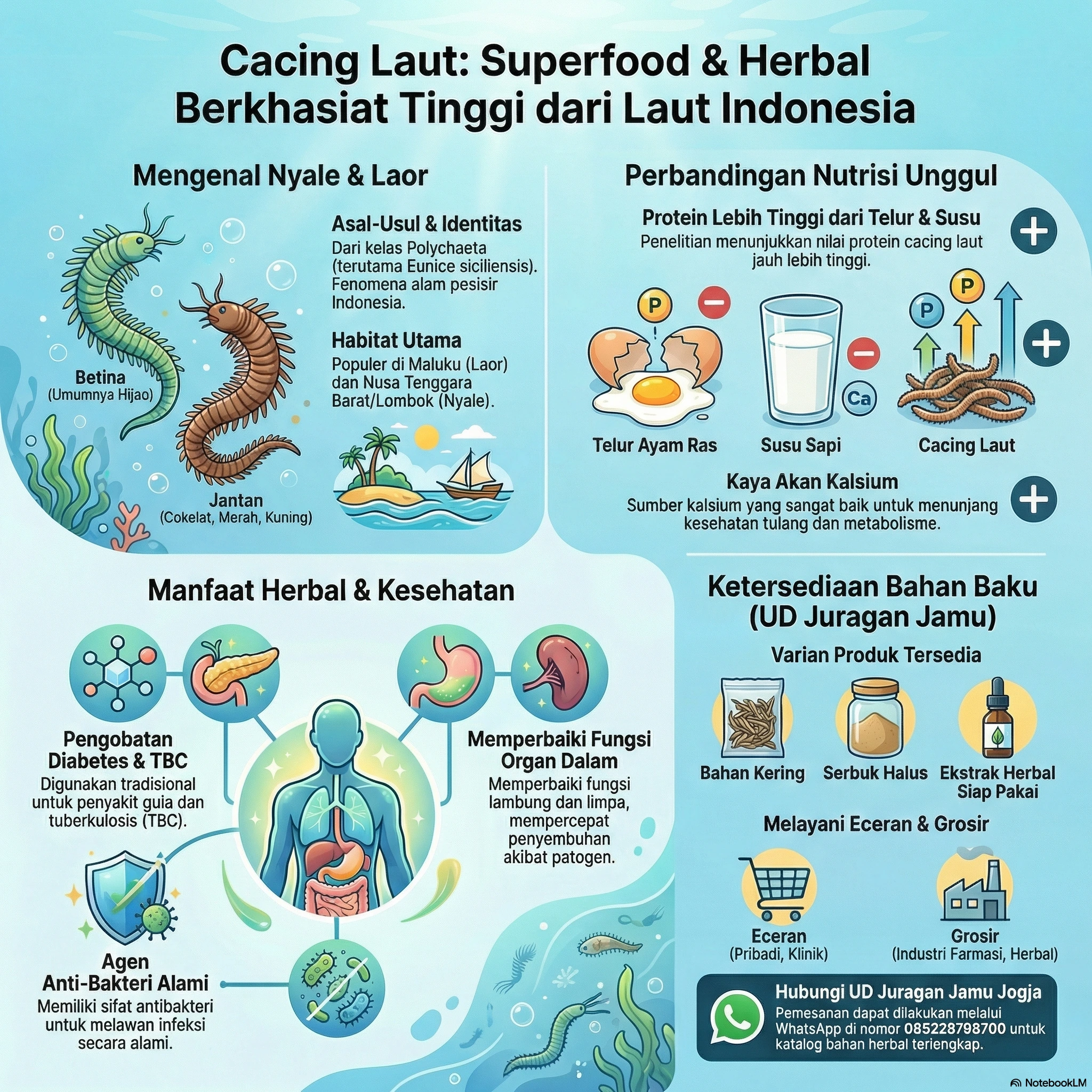 manfaat cacing laut untuk stamina