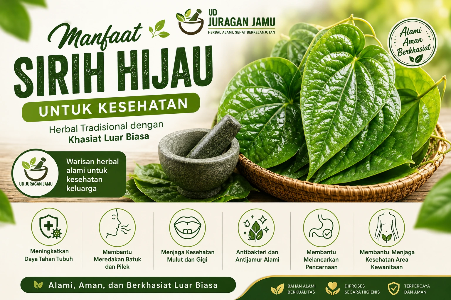 manfaat sirih hijau untuk kesehatan