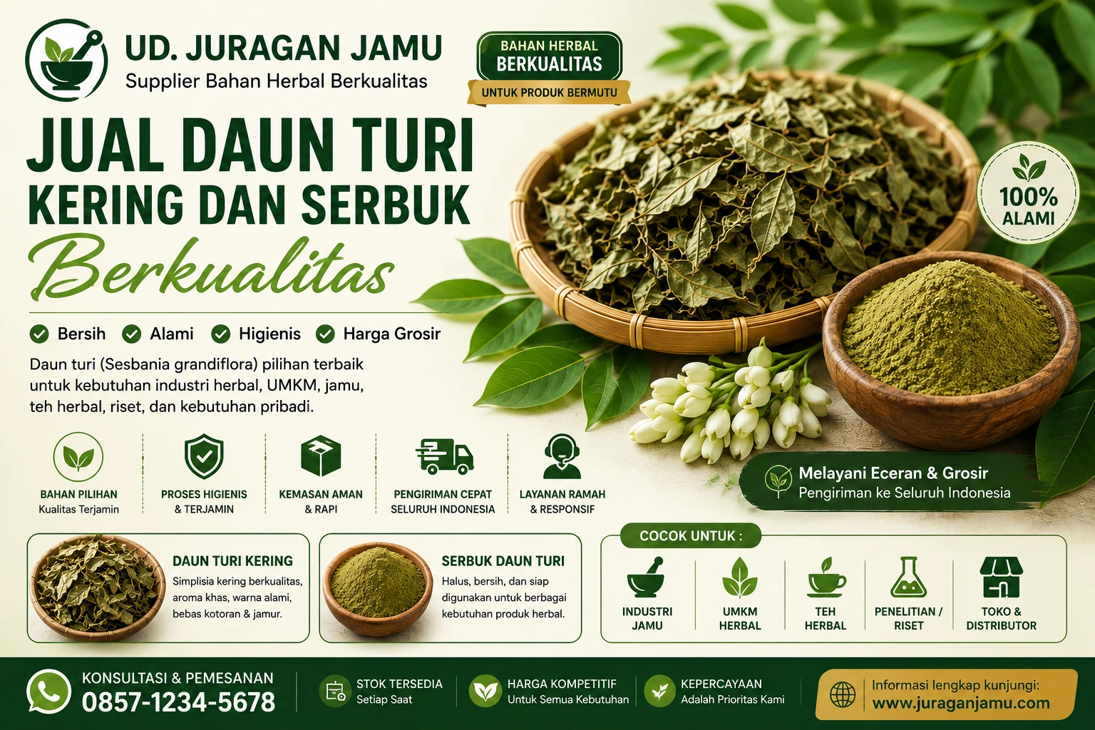 jual daun turi