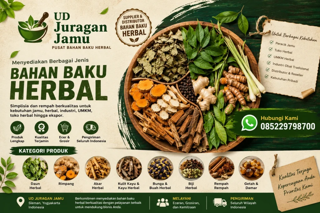 produk bahan baku jamu ud juragan jamu