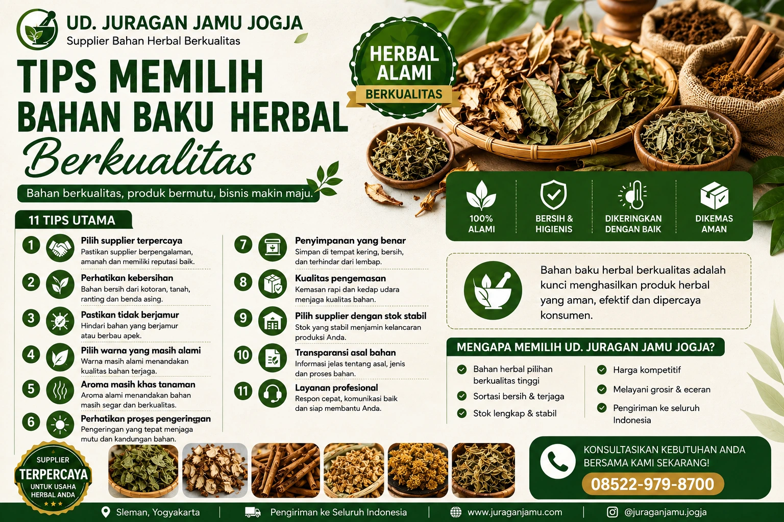 tips memilih bahan herbal
