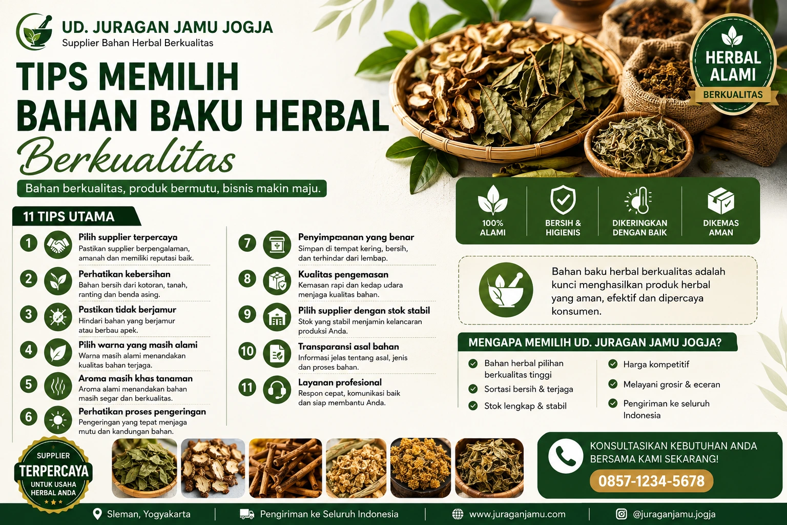 tips memilih bahan herbal